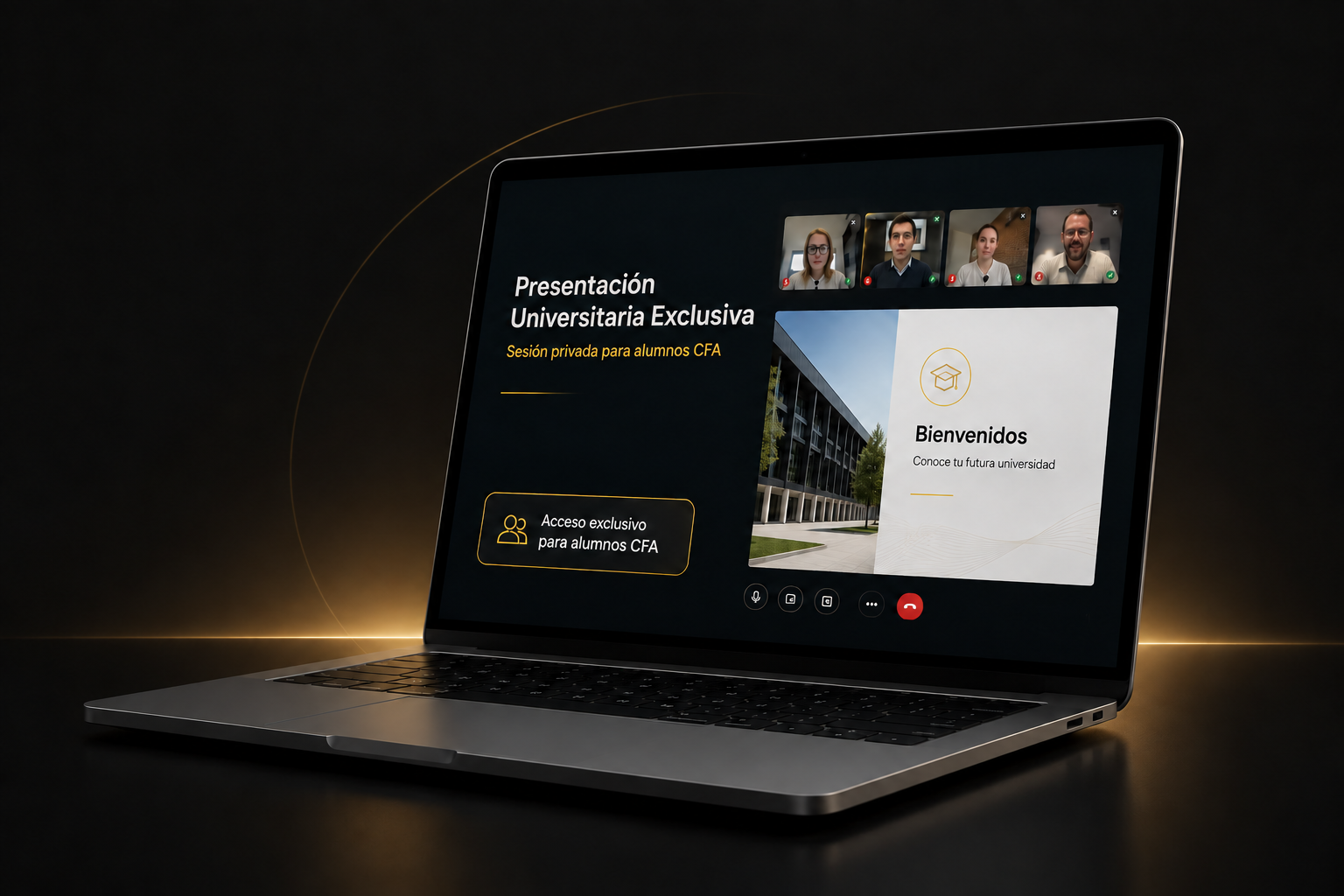 Presentación universitaria exclusiva para alumnos internacionales de CFA